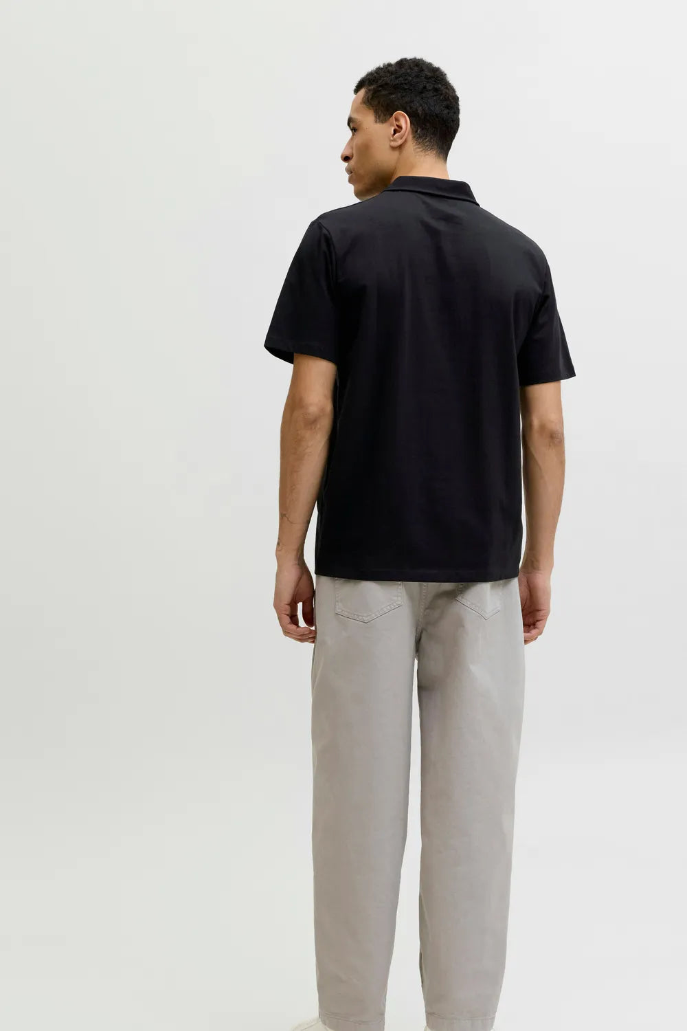 Jack&Jones Erkek Siyah Polo Yaka Tişört 12288118
