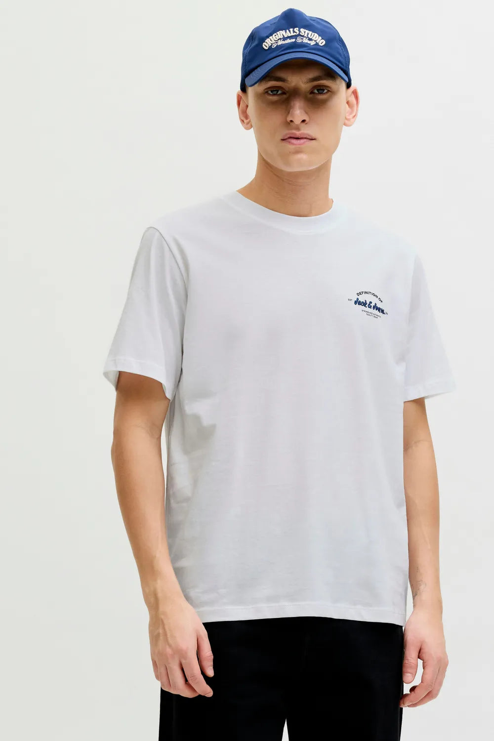 Jack&Jones Erkek Beyaz Tişört 12288113