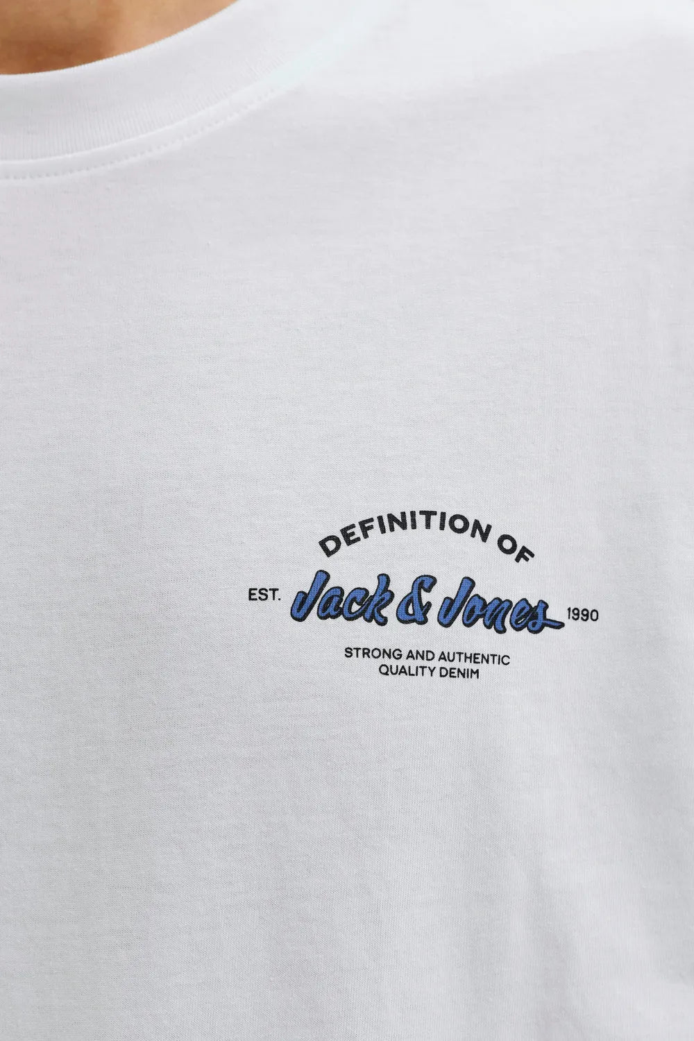 Jack&Jones Erkek Beyaz Tişört 12288113