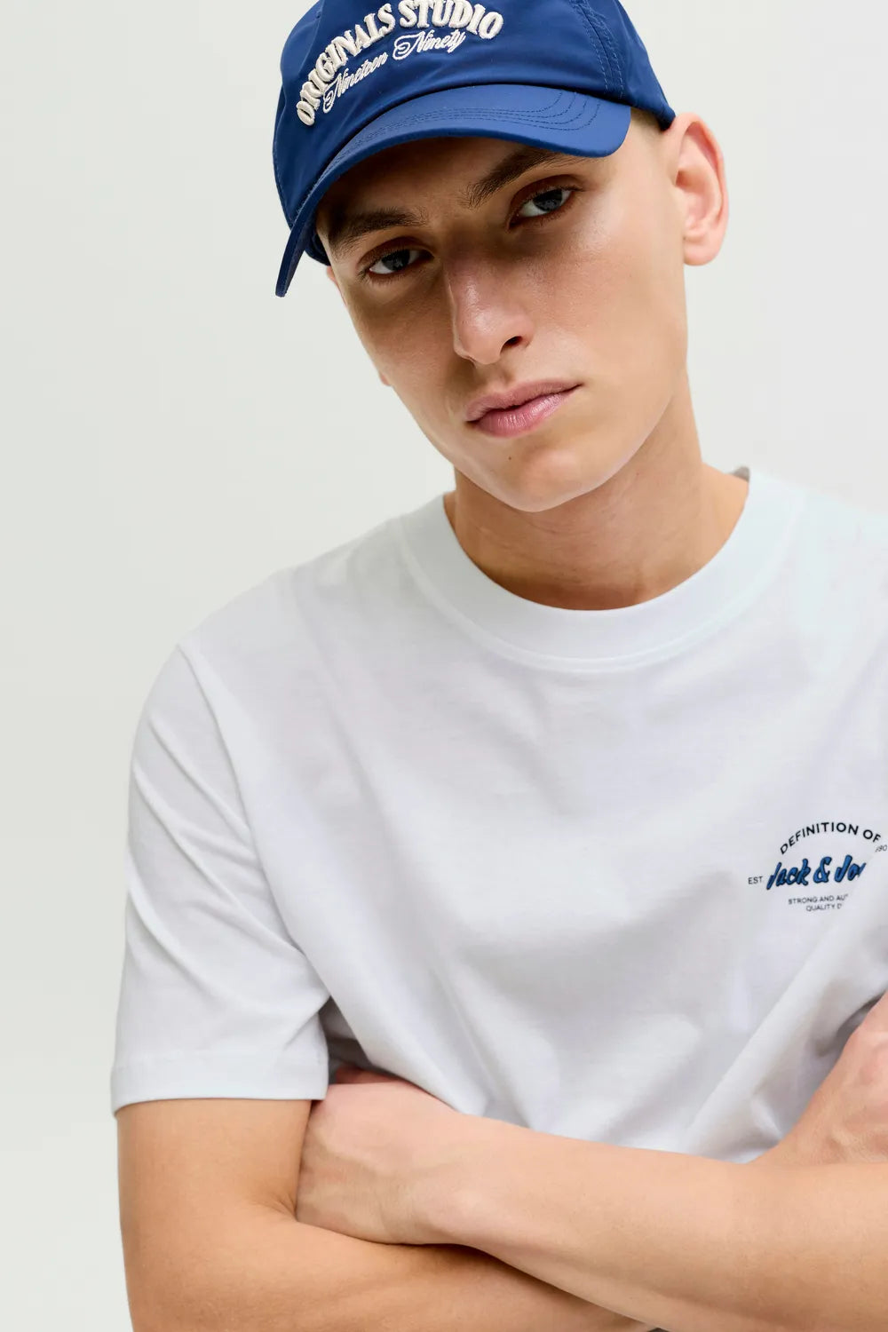 Jack&Jones Erkek Beyaz Tişört 12288113