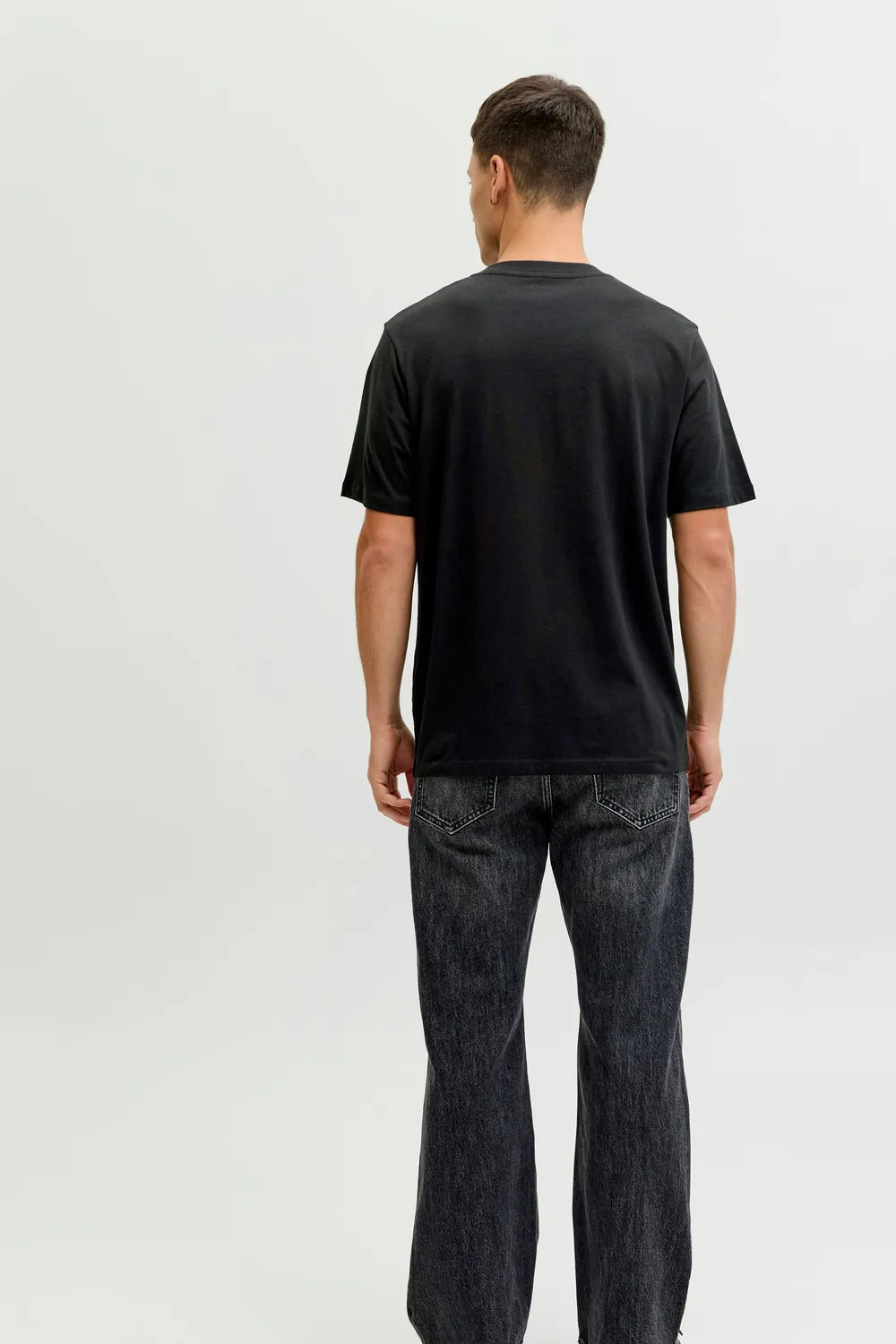 Jack&Jones Erkek Siyah Tişört 12288113