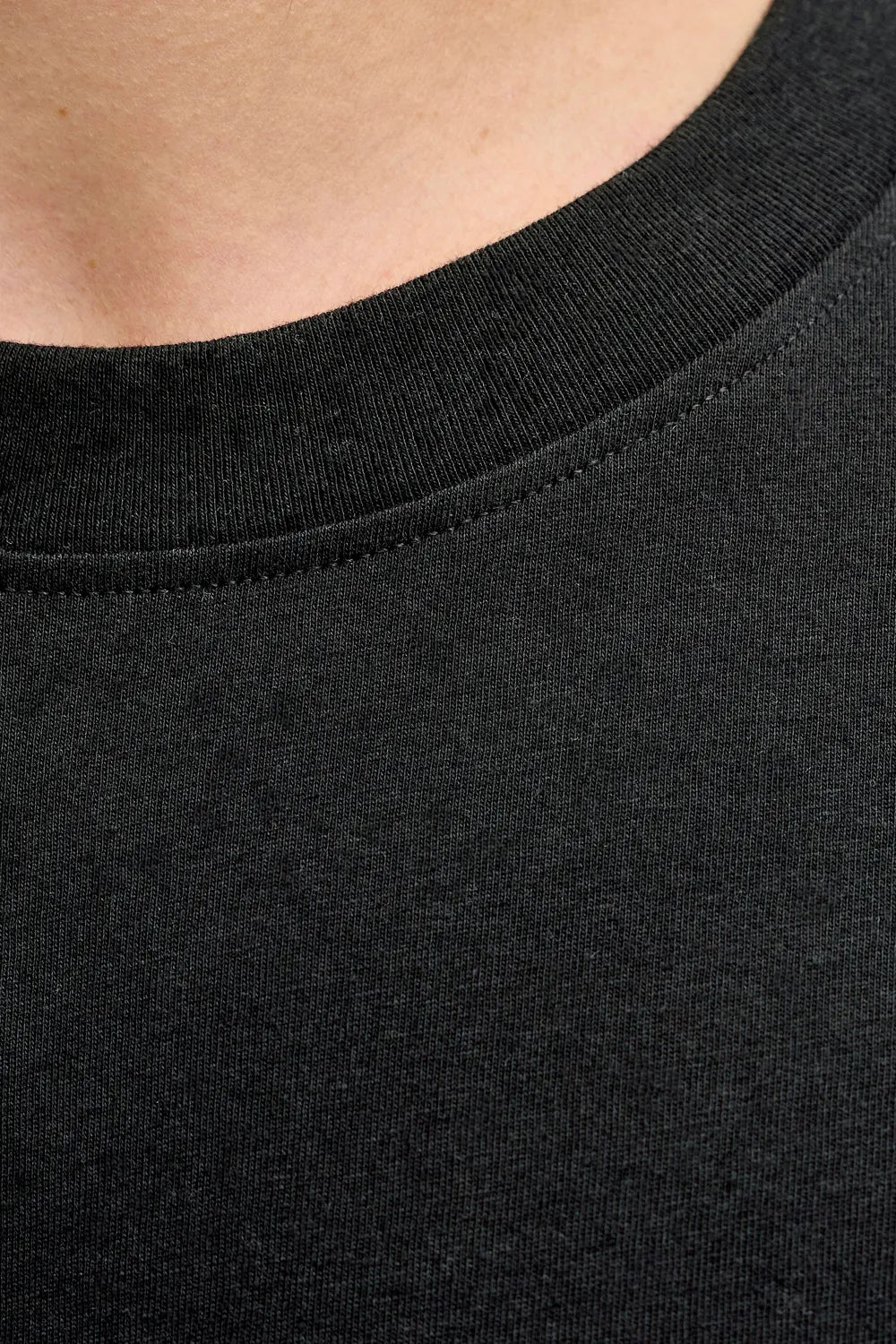 Jack&Jones Erkek Siyah Tişört 12288113