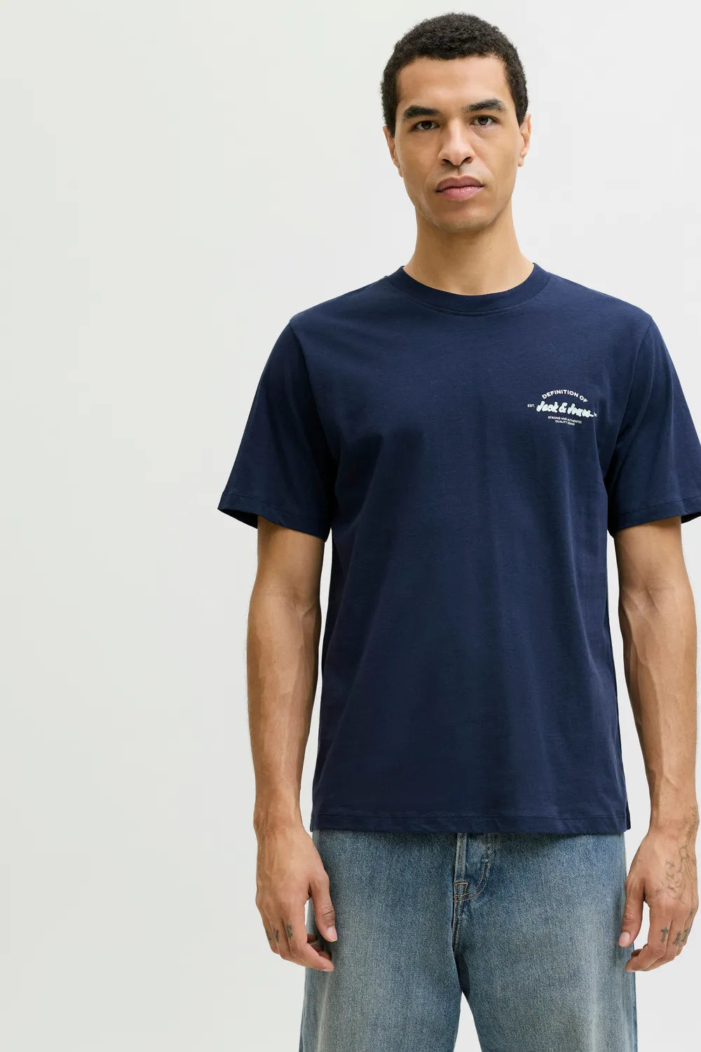 Jack&Jones Erkek Koyu Lacivert Tişört 12288113