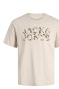Jack&Jones Erkek Bej Tişört 12288536