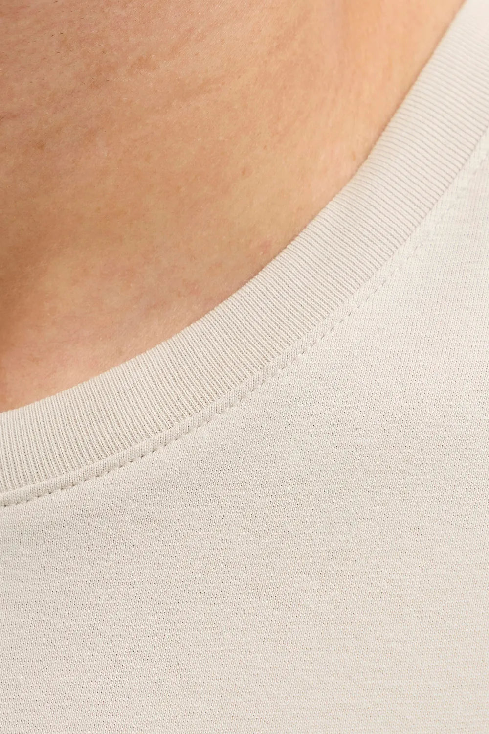 Jack&Jones Erkek Bej Tişört 12288536