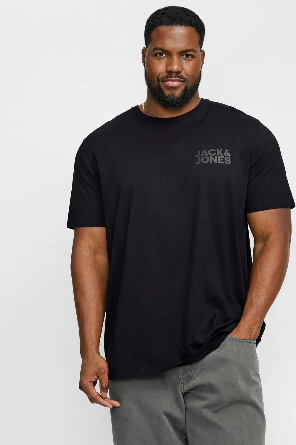 Jack & Jones Erkek SİYAH TİŞÖRT 12158505