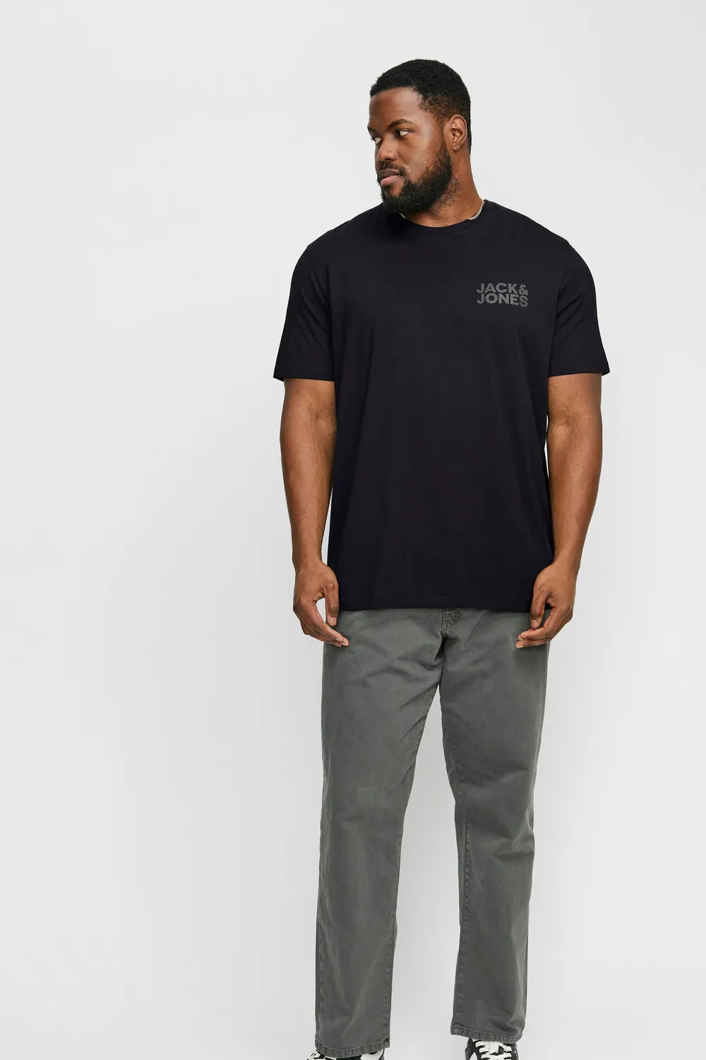 Jack & Jones Erkek SİYAH TİŞÖRT 12158505