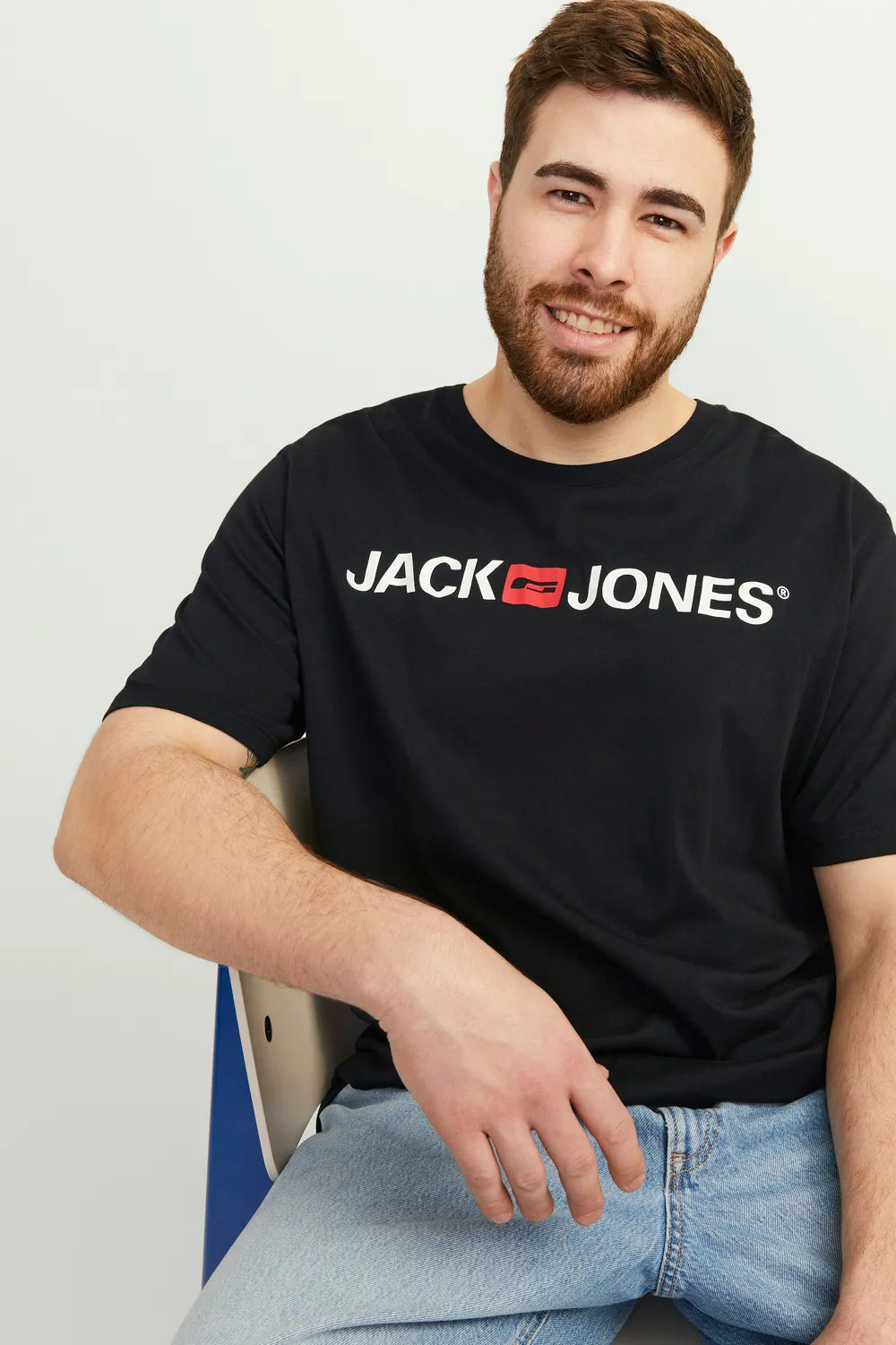 Jack & Jones Erkek SİYAH TİŞÖRT 12184987