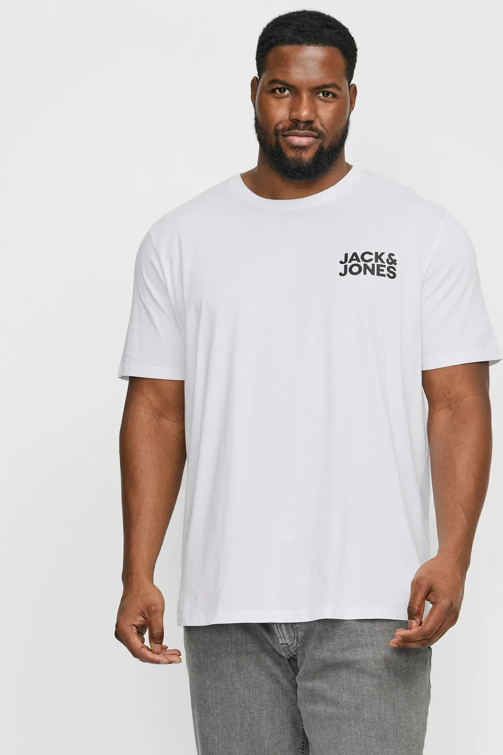 Jack & Jones Erkek BEYAZ TİŞÖRT 12158505