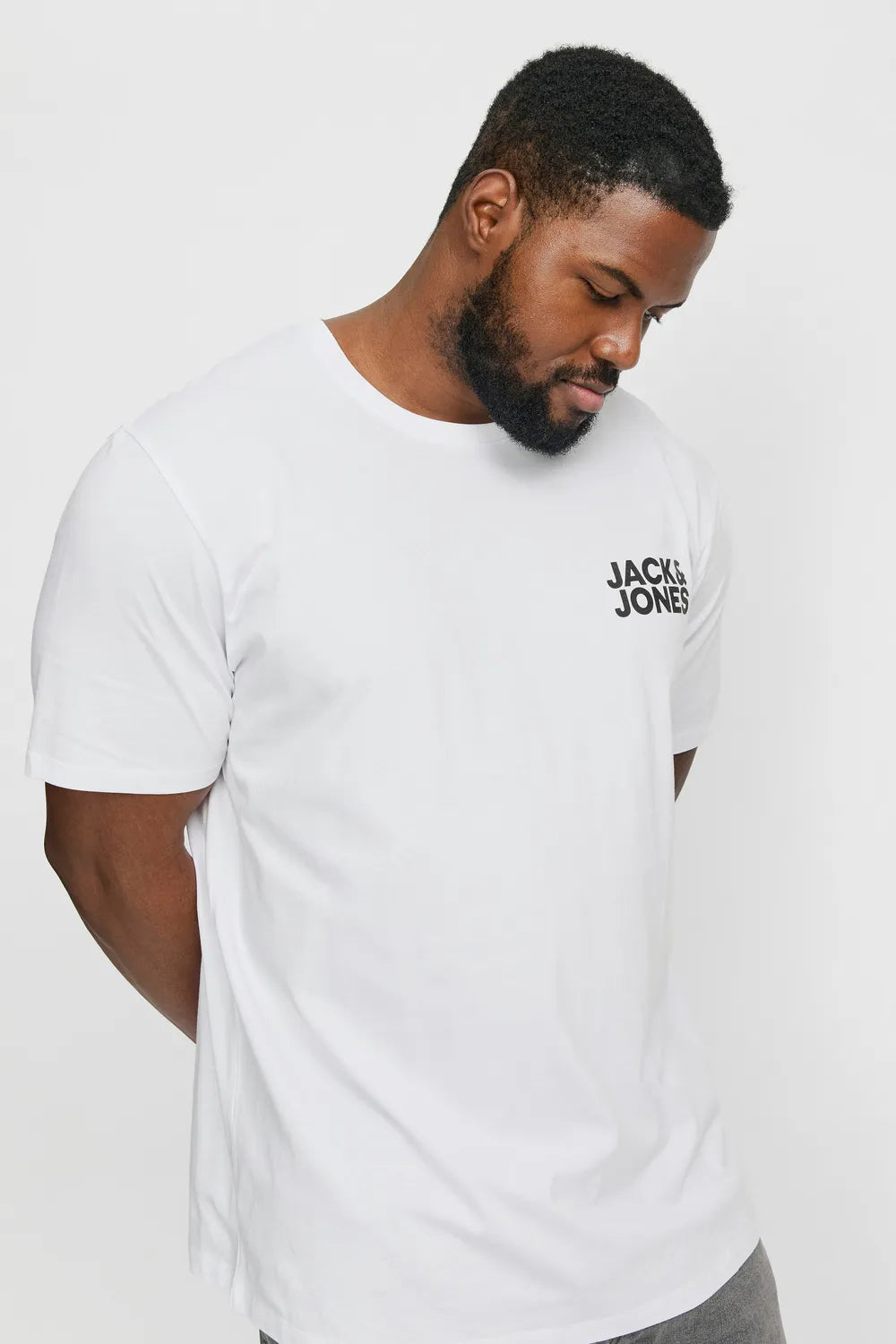 Jack & Jones Erkek BEYAZ TİŞÖRT 12158505