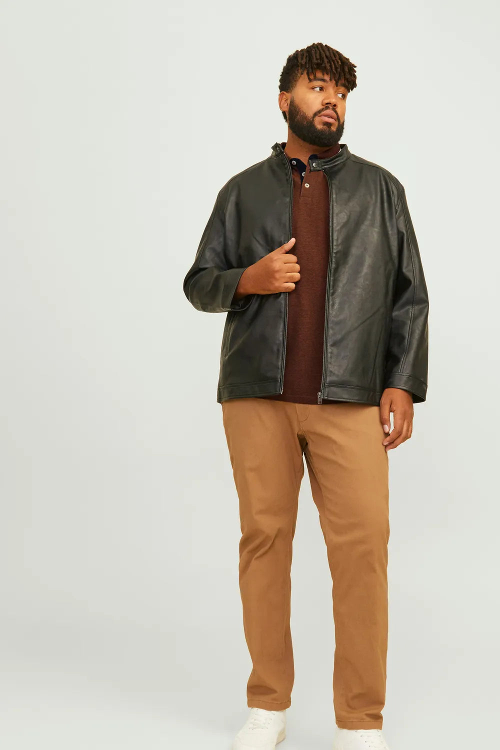 JACK JONES Erkek Kahverengi Polo Tişört 12143859