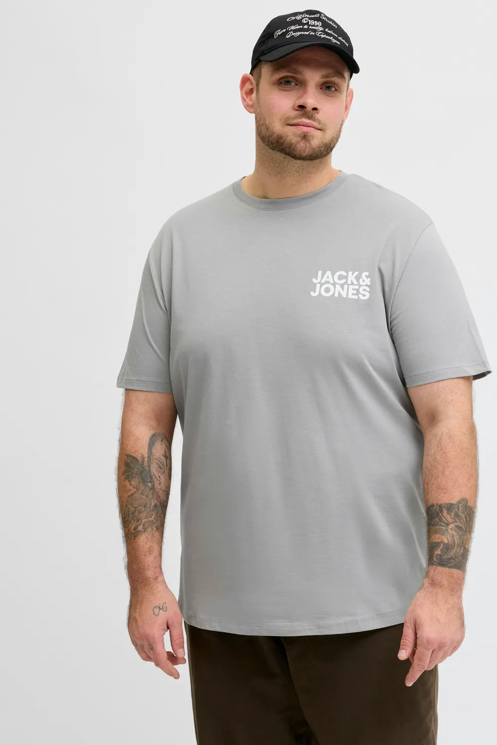 Jack&Jones Erkek GRİ TİŞÖRT 12158505