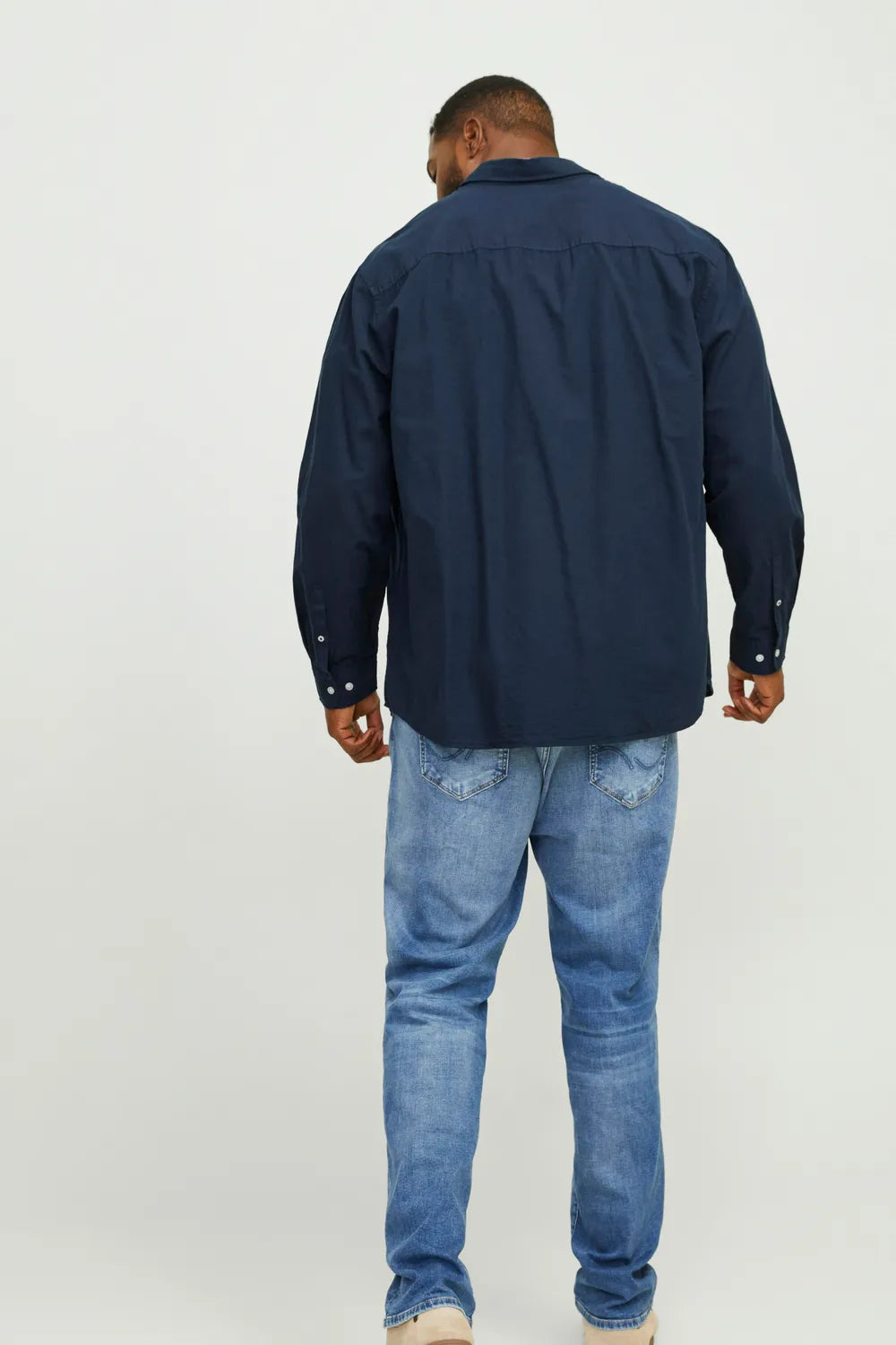 Jack & Jones Erkek KOYU LACİVERT GÖMLEK 12190444