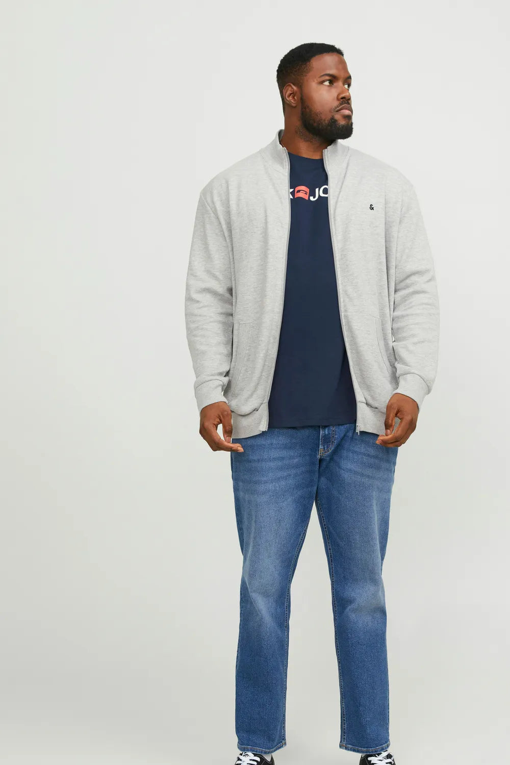 Jack & Jones Erkek KOYU LACİVERT TİŞÖRT 12184987