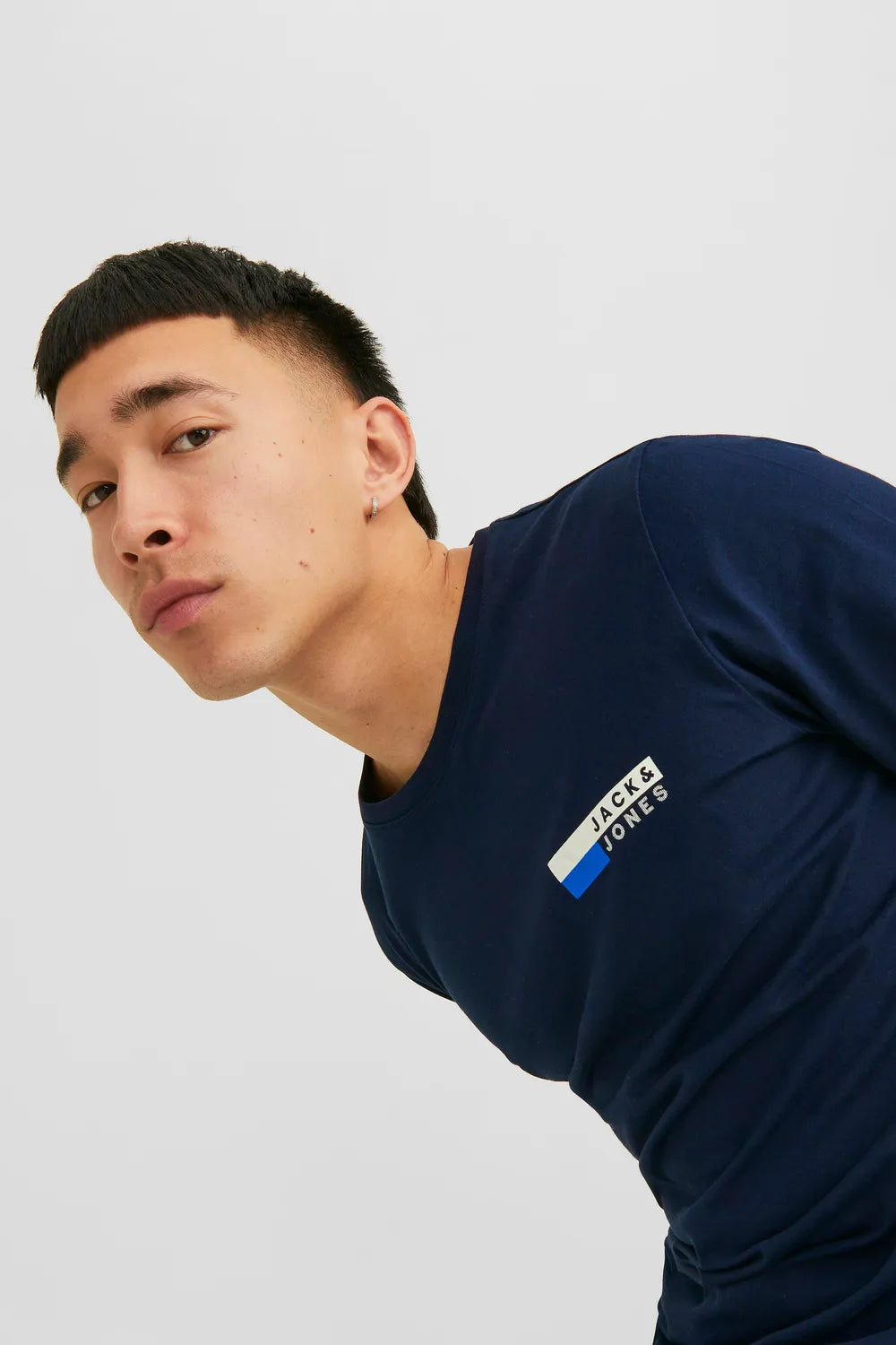 Jack&Jones Erkek Koyu Lacivert Tişört 12233999