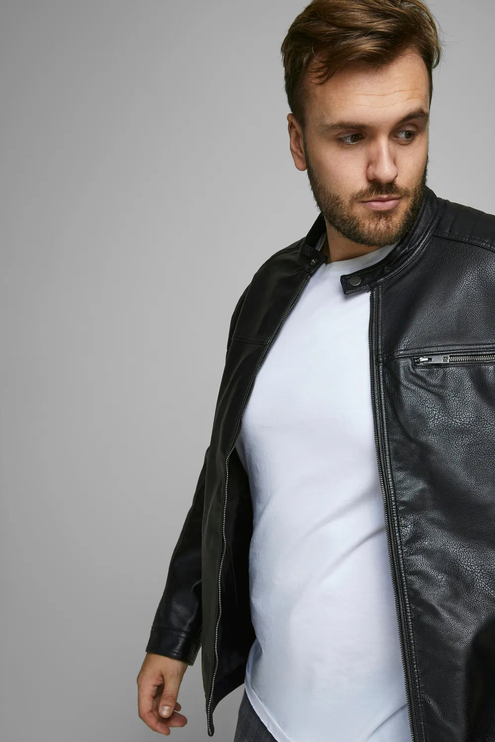 Jack&Jones Plus Erkek Siyah Ceket 12172908
