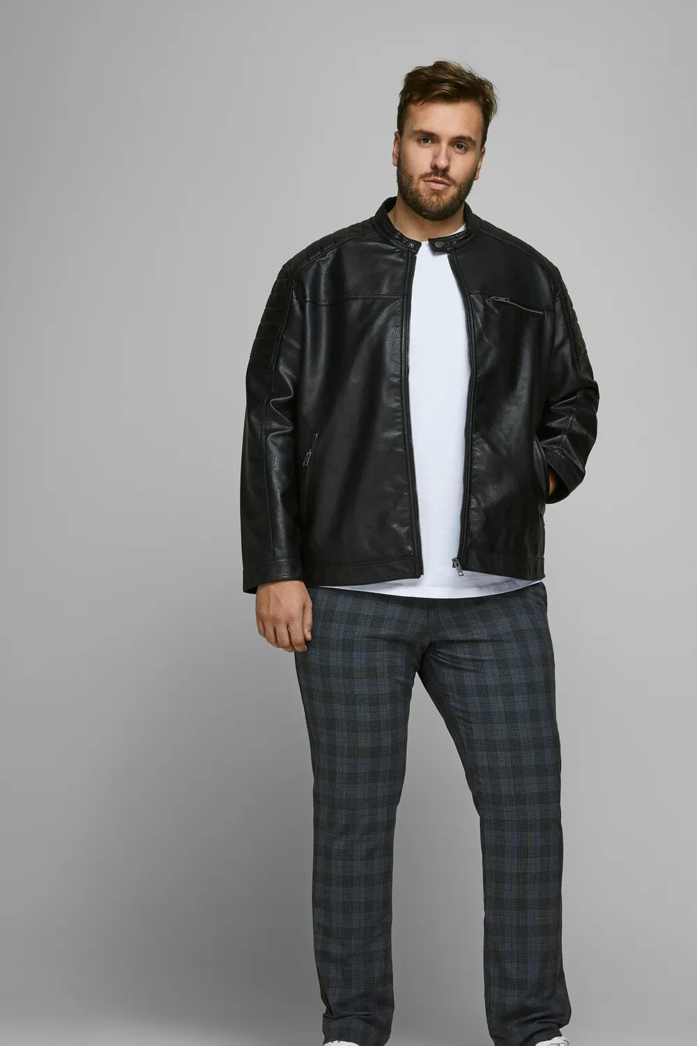 Jack&Jones Plus Erkek Siyah Ceket 12172908