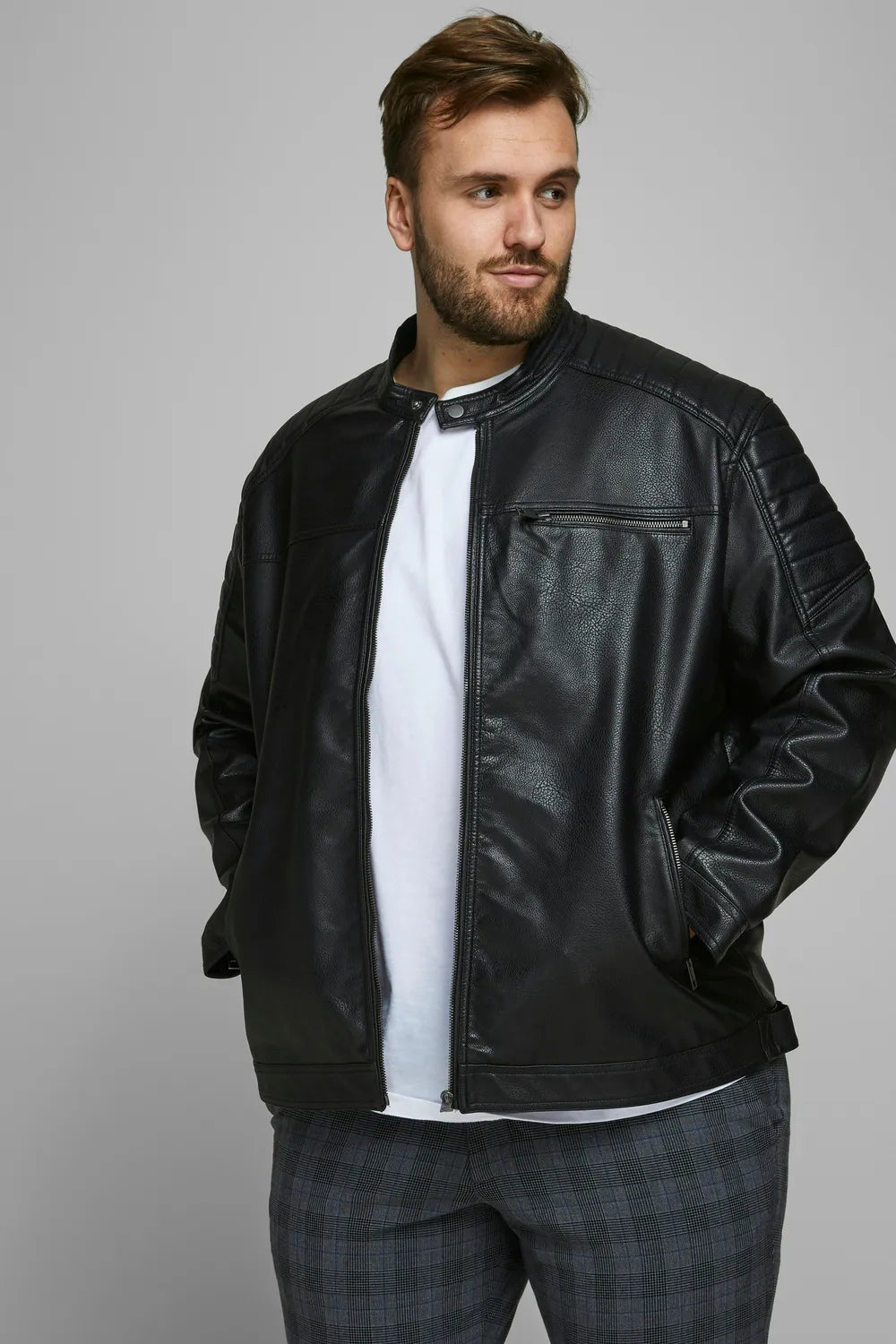 Jack&Jones Plus Erkek Siyah Ceket 12172908