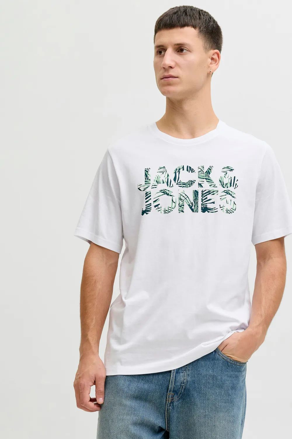 Jack&Jones Essentials Erkek Beyaz Tişört 12288536