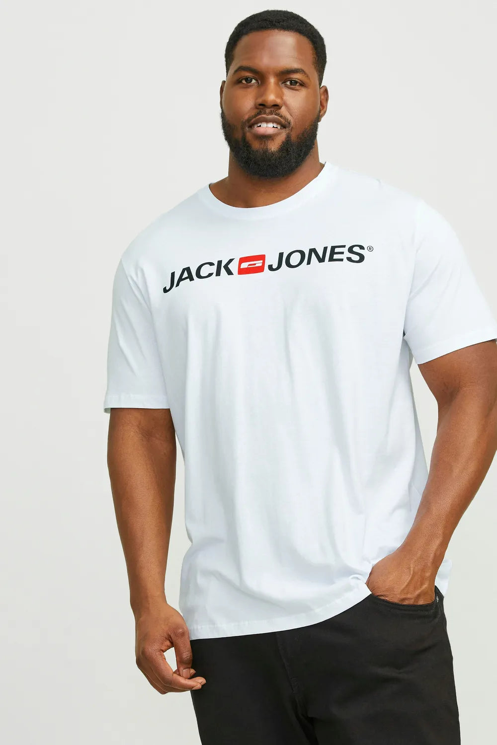 Jack & Jones Erkek BEYAZ TİŞÖRT 12184987