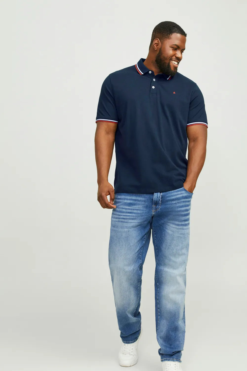 JACK JONES Erkek Lacivert Polo Tişört 12143859