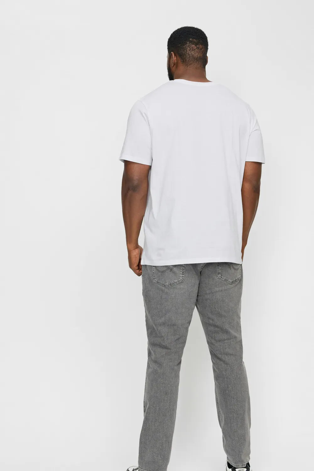 Jack & Jones Erkek BEYAZ TİŞÖRT 12158505