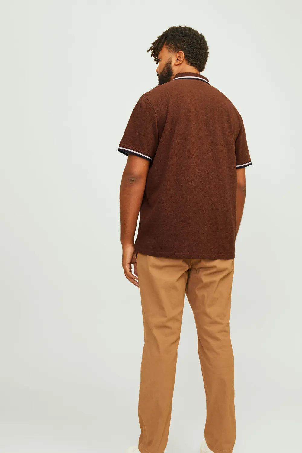 JACK JONES Erkek Kahverengi Polo Tişört 12143859