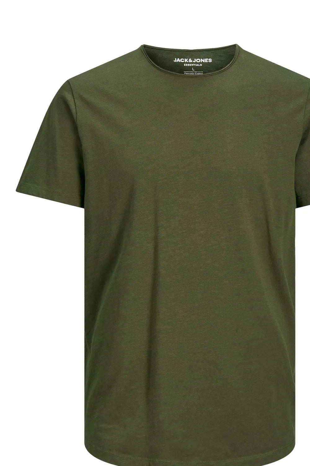 Jack Jones Erkek Jjbasher Bisiklet Yaka Yeşil Tişört  12182498