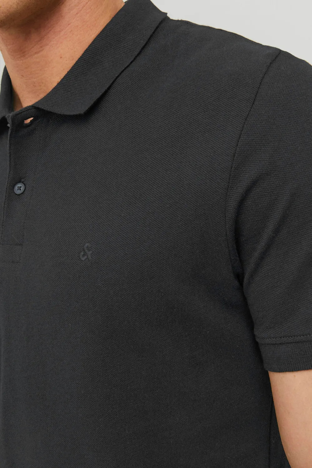 Jack Jones Erkek Pamuklu Beyaz Polo Yaka Tişört 12136516