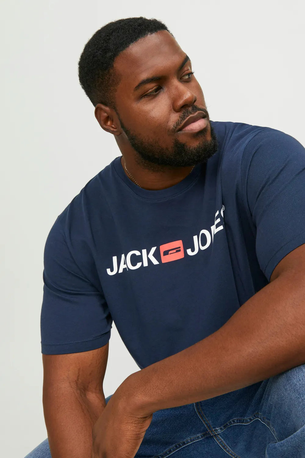 Jack & Jones Erkek KOYU LACİVERT TİŞÖRT 12184987