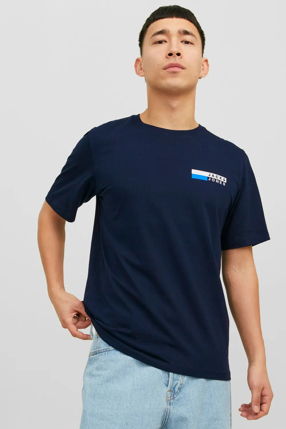 Jack&Jones Erkek Koyu Lacivert Tişört 12233999
