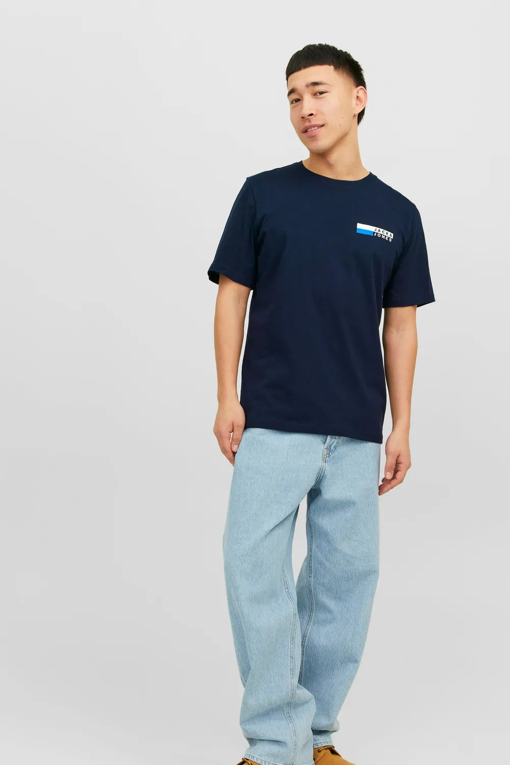 Jack&Jones Erkek Koyu Lacivert Tişört 12233999