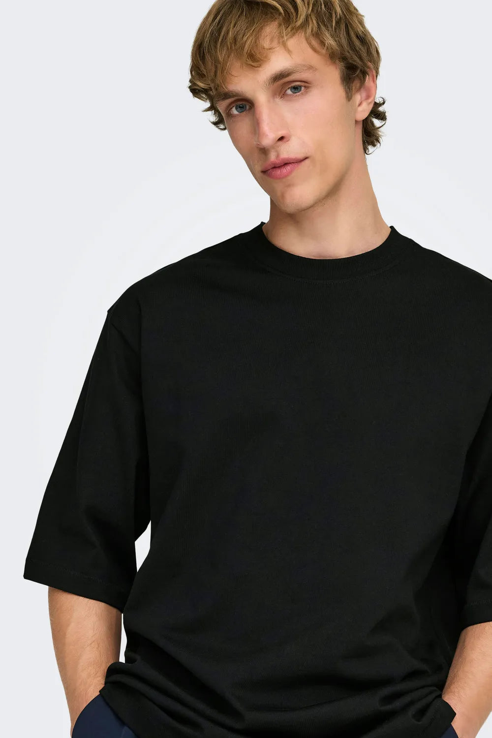 ONLY SONS Erkek SİYAH T-Shirt 22027787