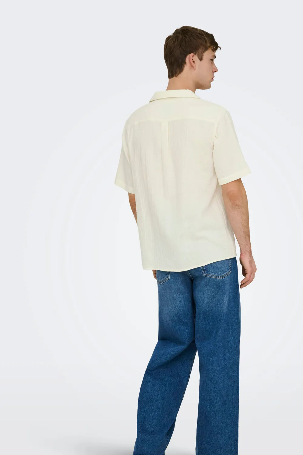 SHIRT - WITH SLEEVES MALE WOV CO100