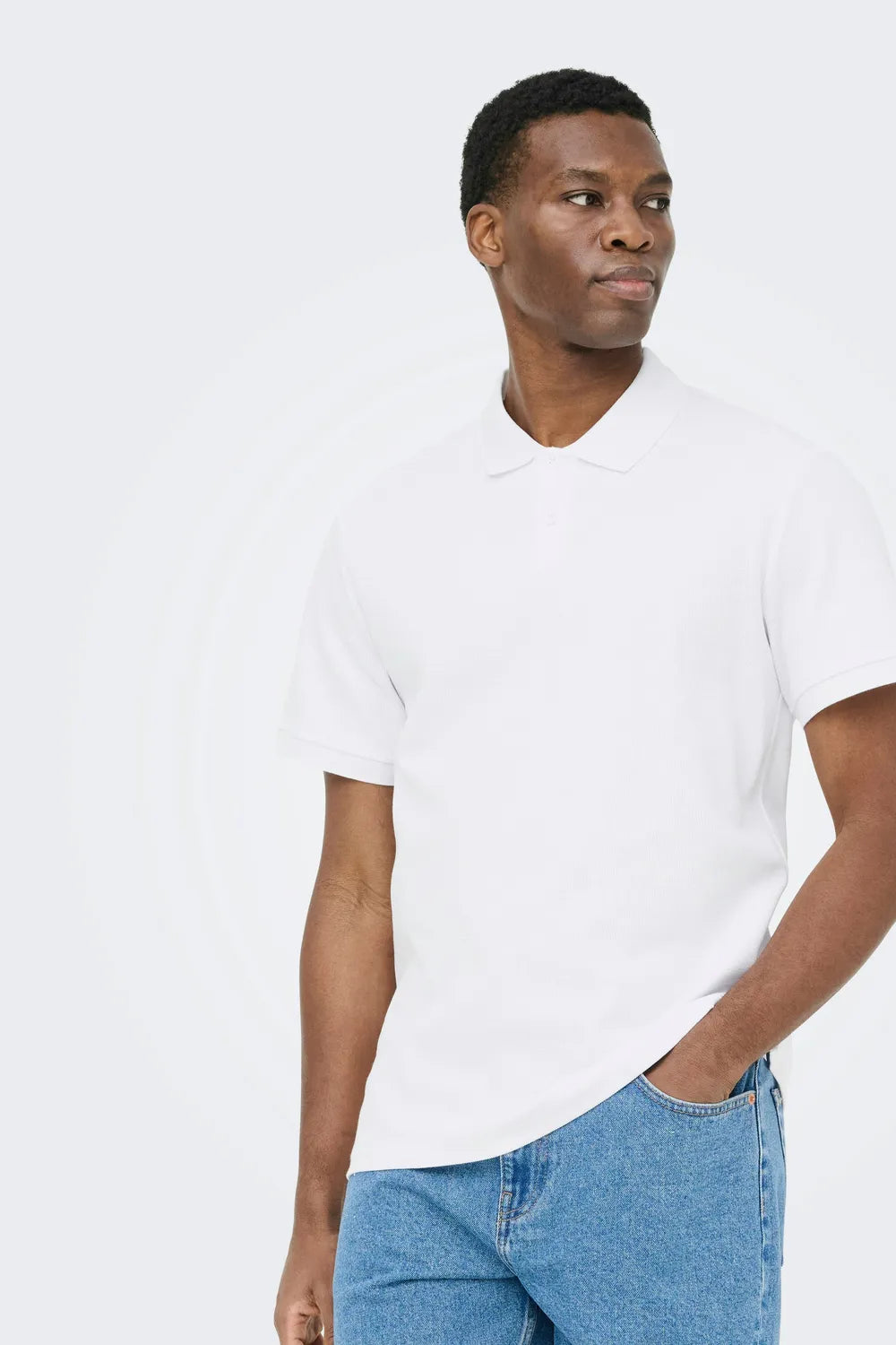 Only & Sons Erkek Beyaz Polo 22035825
