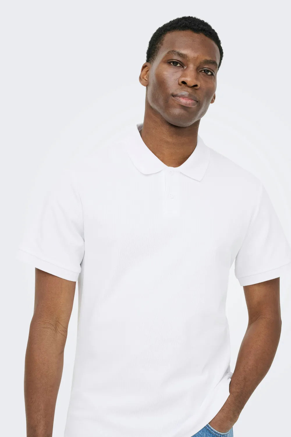 Only & Sons Erkek Beyaz Polo 22035825