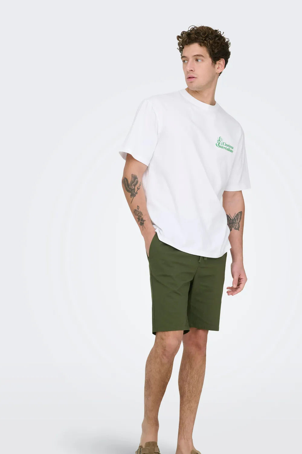 Only & Sons Erkek Yeşil Şort 22036361