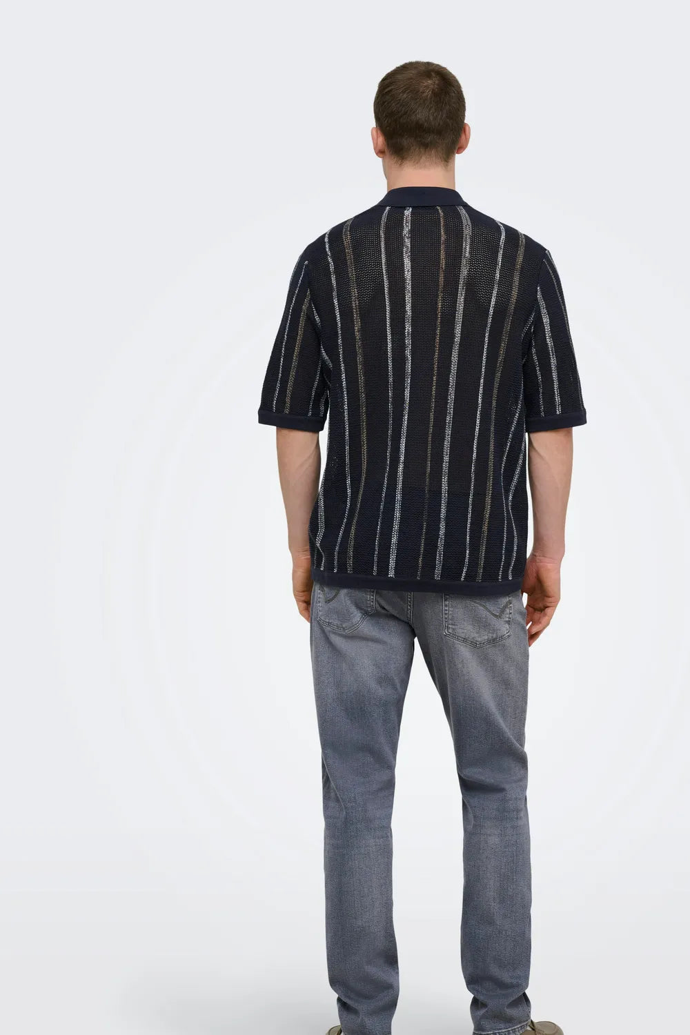ONLY & SONS Erkken Koyu Mavi Tişört 22036174