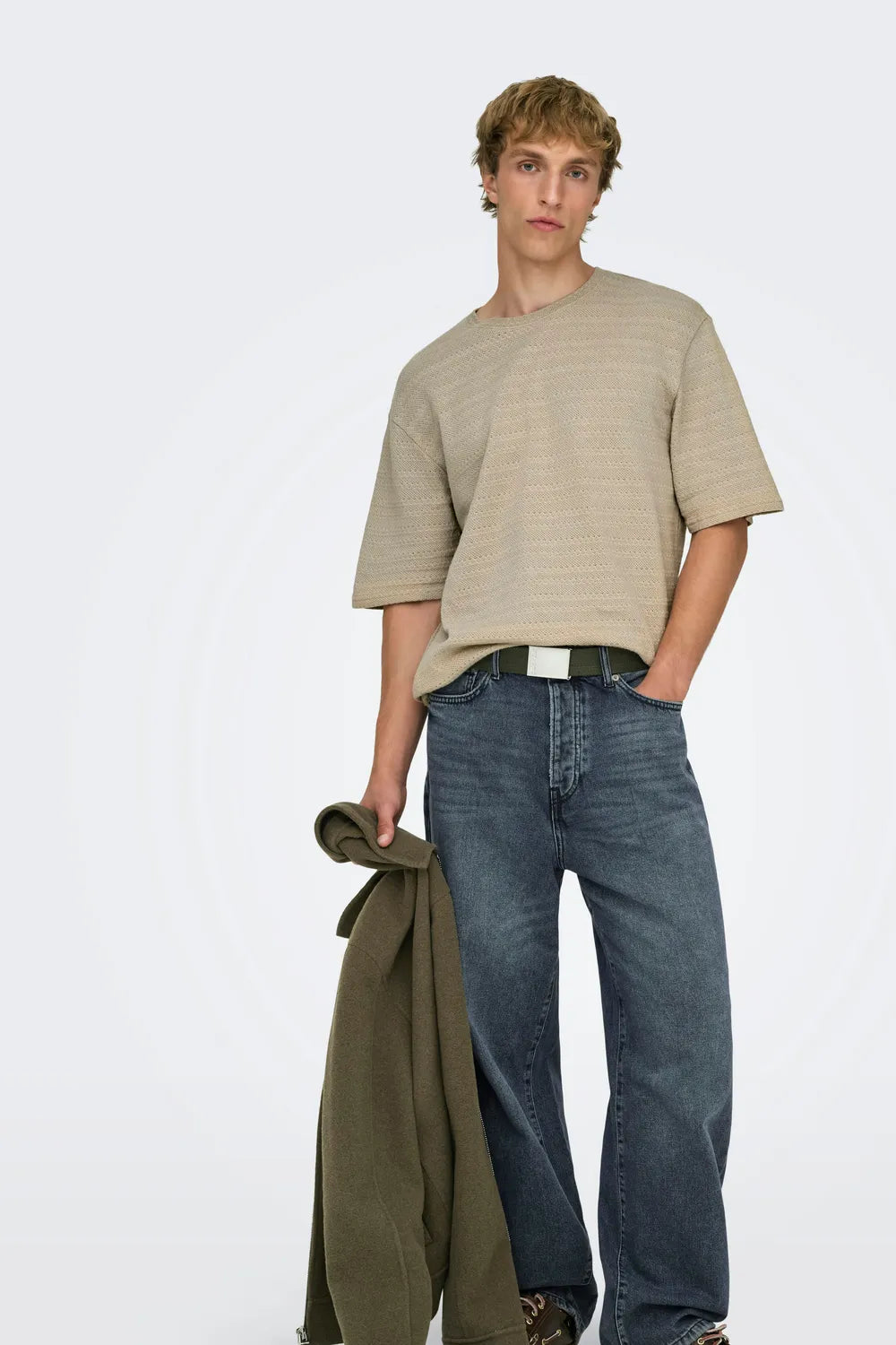 ONLY & SONS Erkek Açık Bej Kazak 22031761