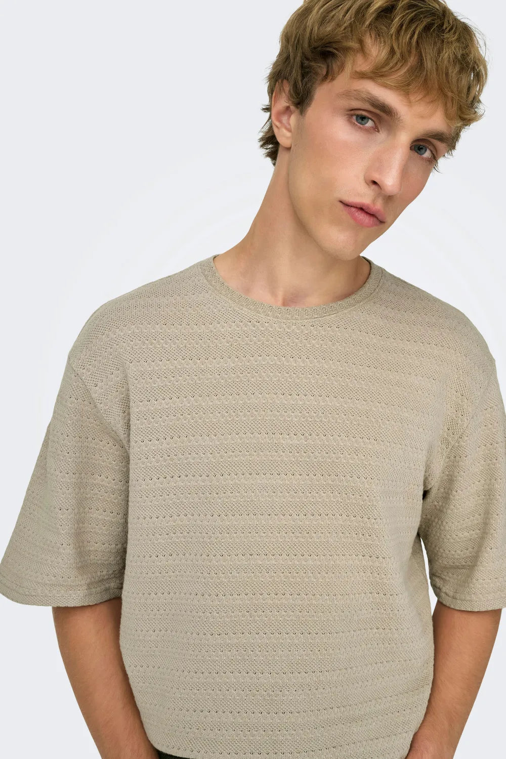 ONLY & SONS Erkek Açık Bej Kazak 22031761