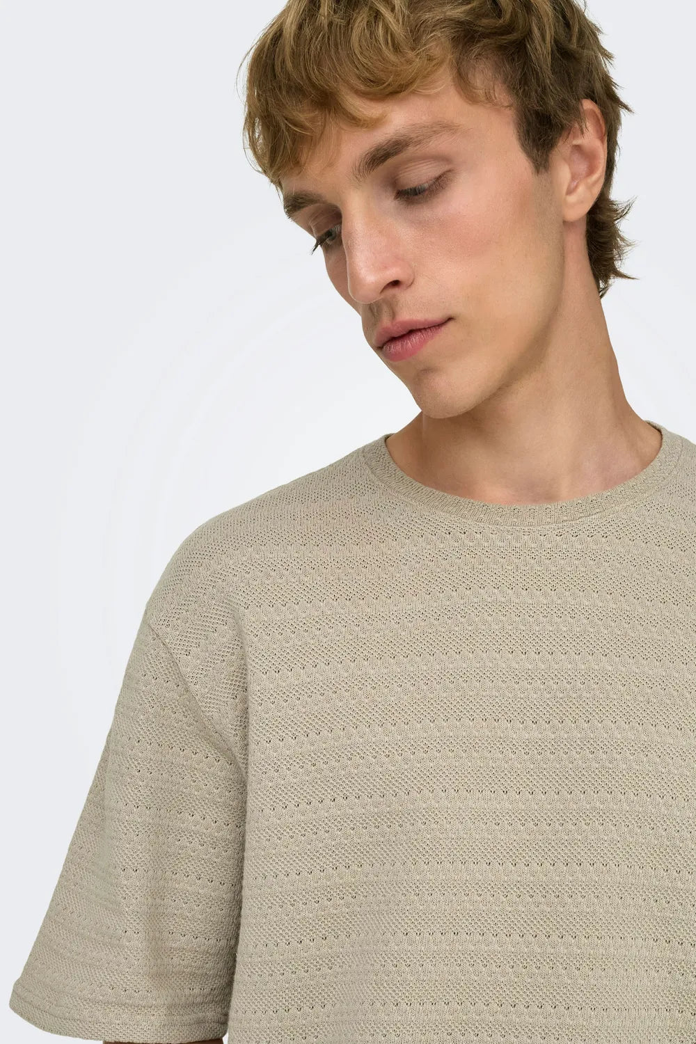 ONLY & SONS Erkek Açık Bej Kazak 22031761
