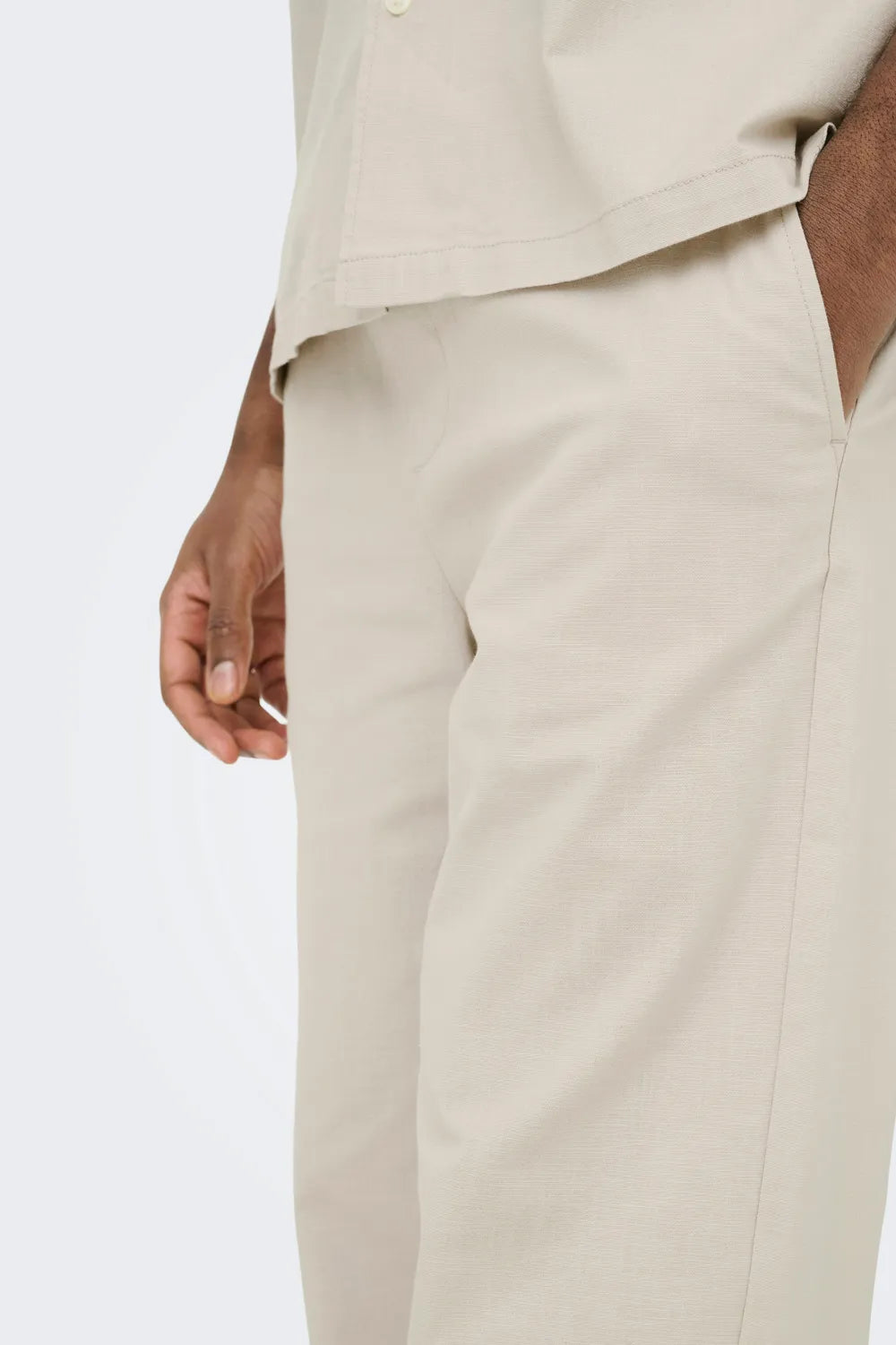 ONLY & SONS Erkek Açık Gümüş Gri Pantolon 22036359