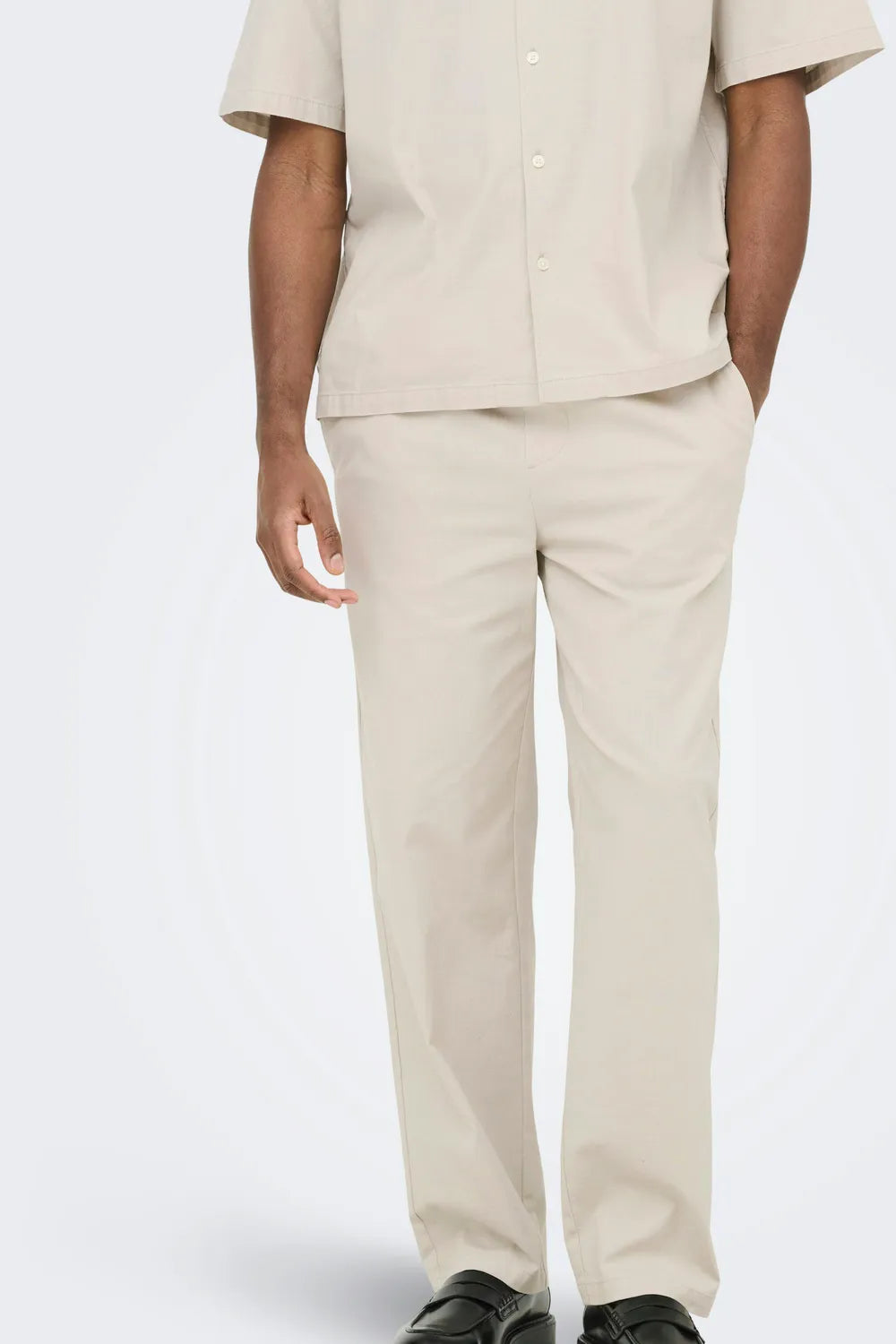 ONLY & SONS Erkek Açık Gümüş Gri Pantolon 22036359