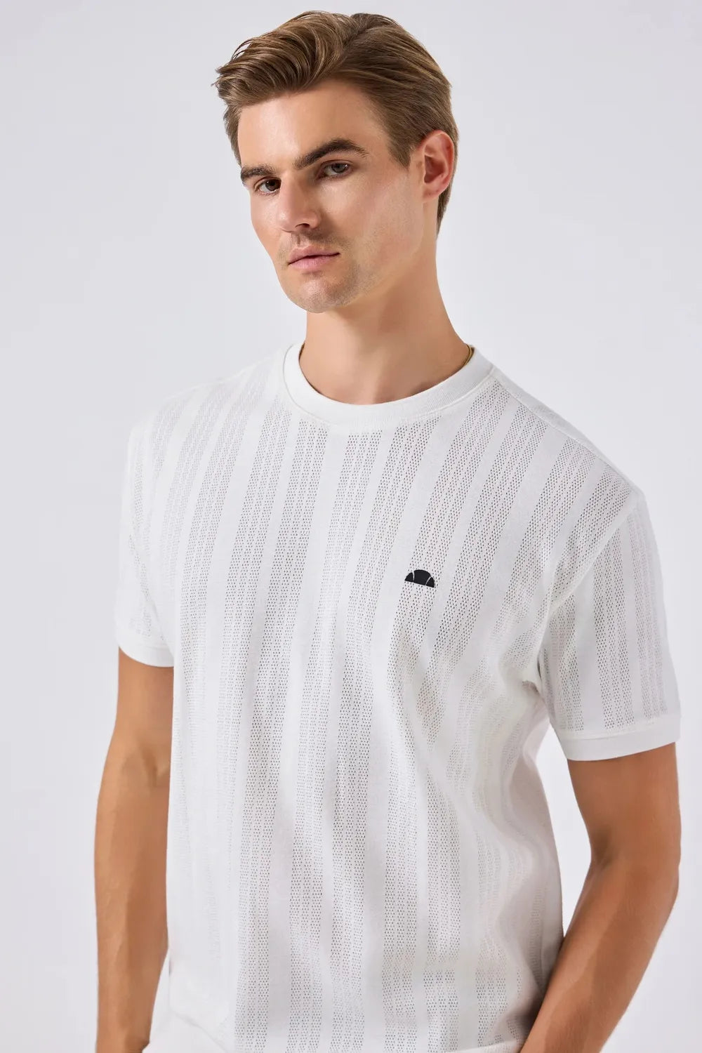 Ellesse Erkek Off White Tişört 6SM5057