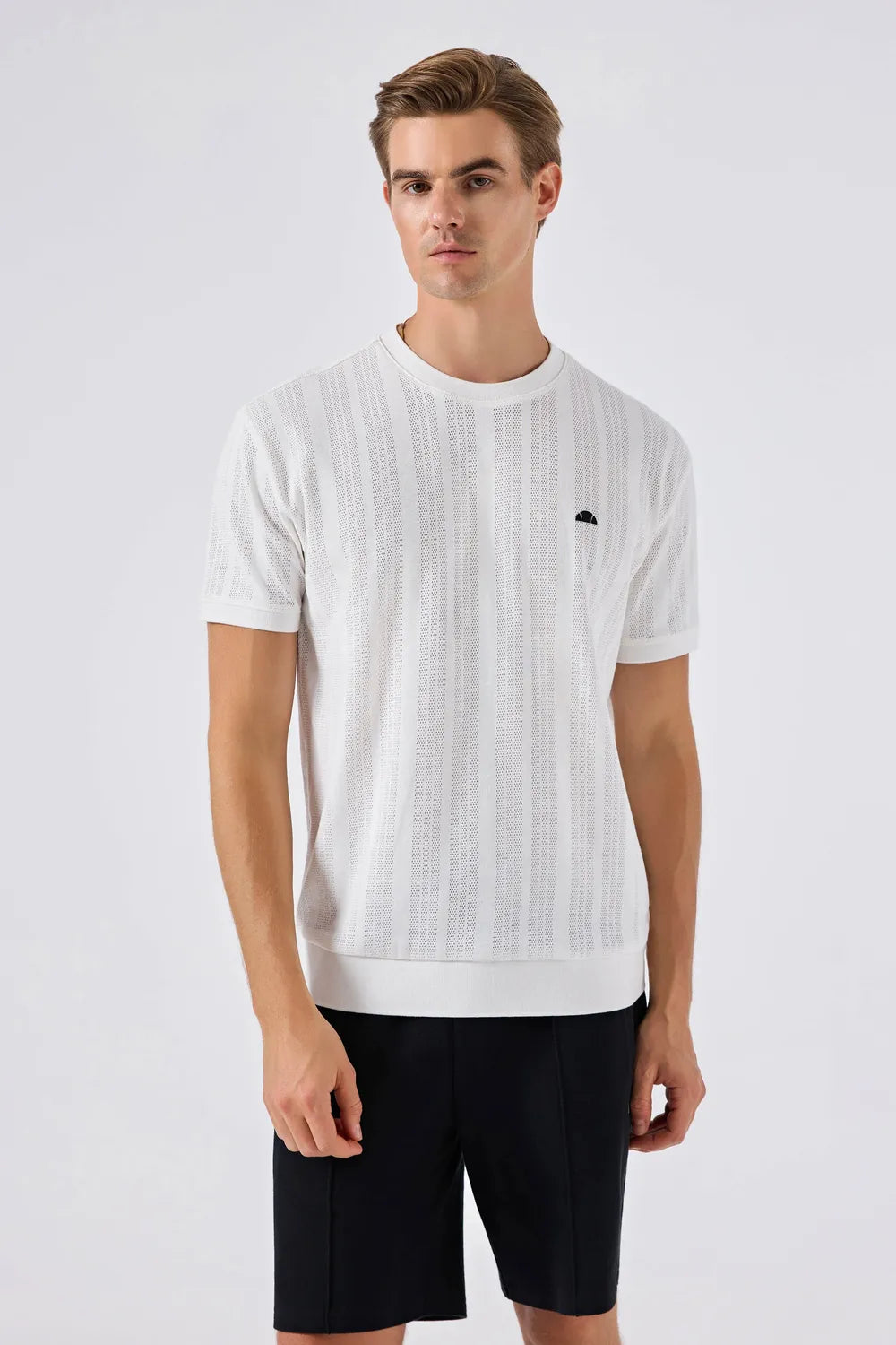 Ellesse Erkek Off White Tişört 6SM5057