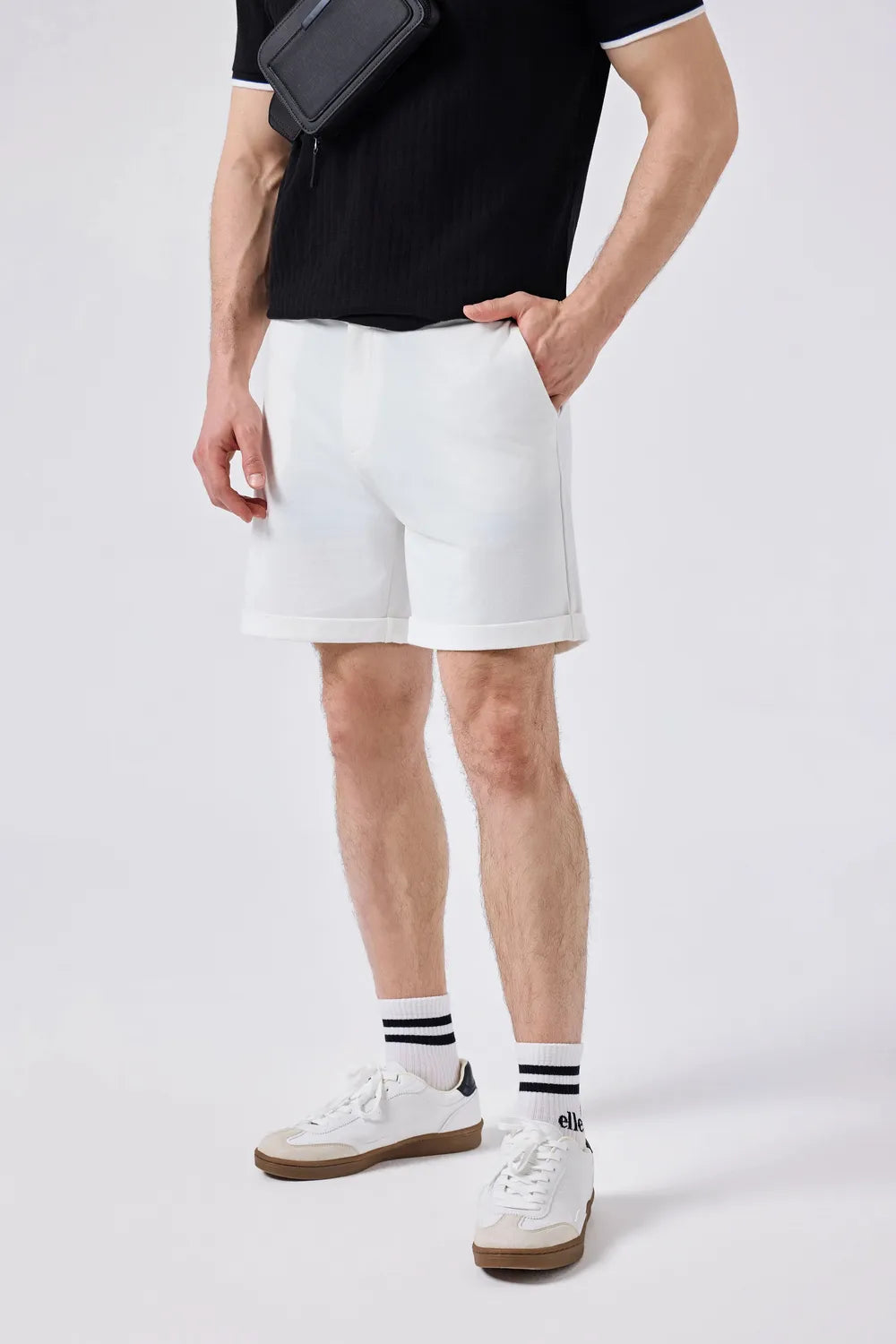 Ellesse Erkek Off White Tişört 6SM4014