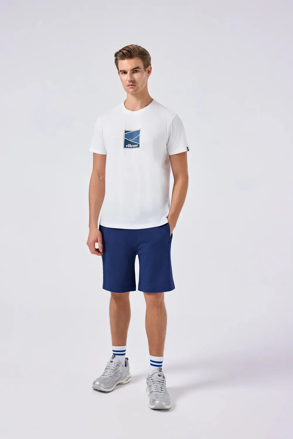 Ellesse Erkek Off White Tişört 6SM5025