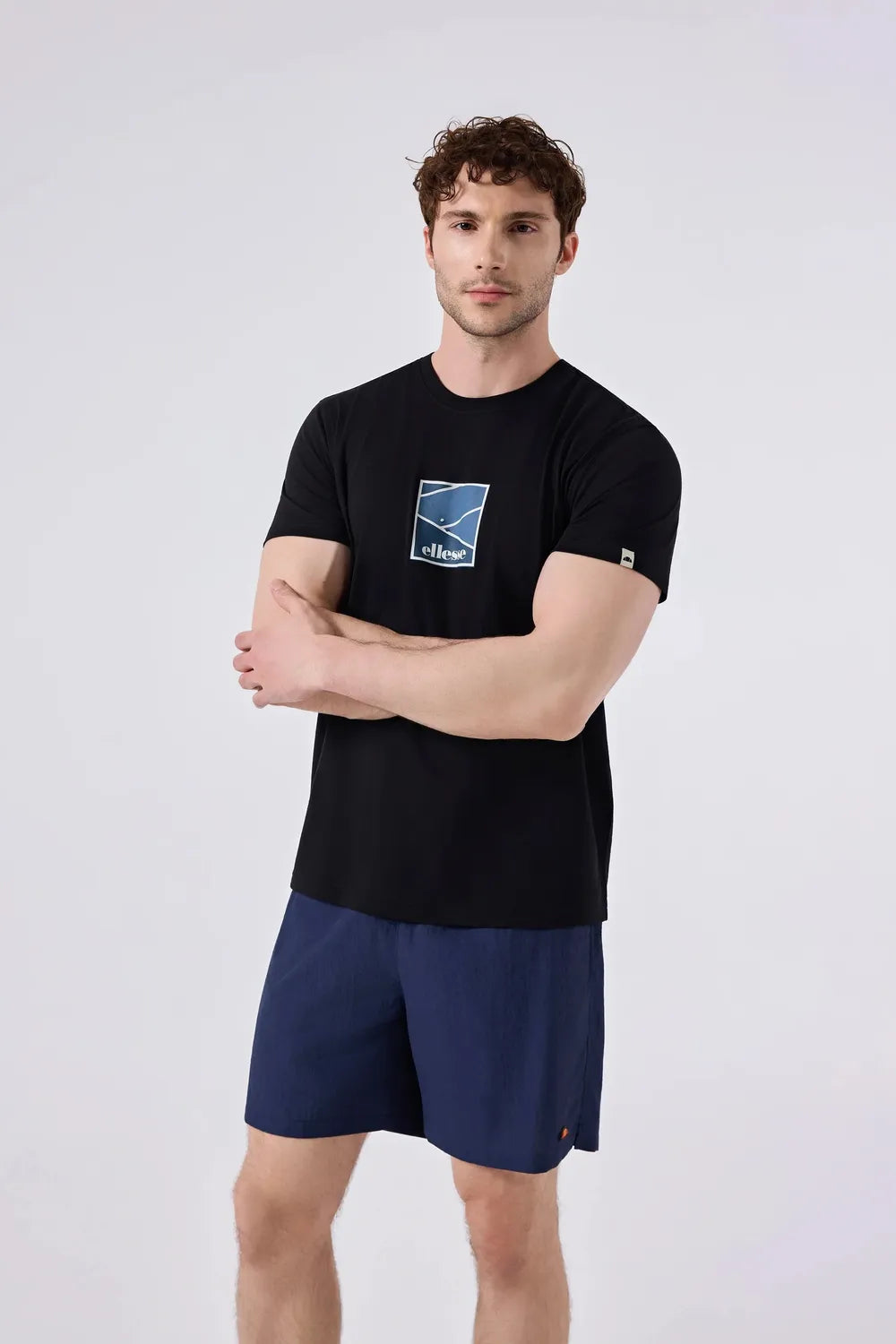 Ellesse Erkek Siyah Tişört 6SM5025