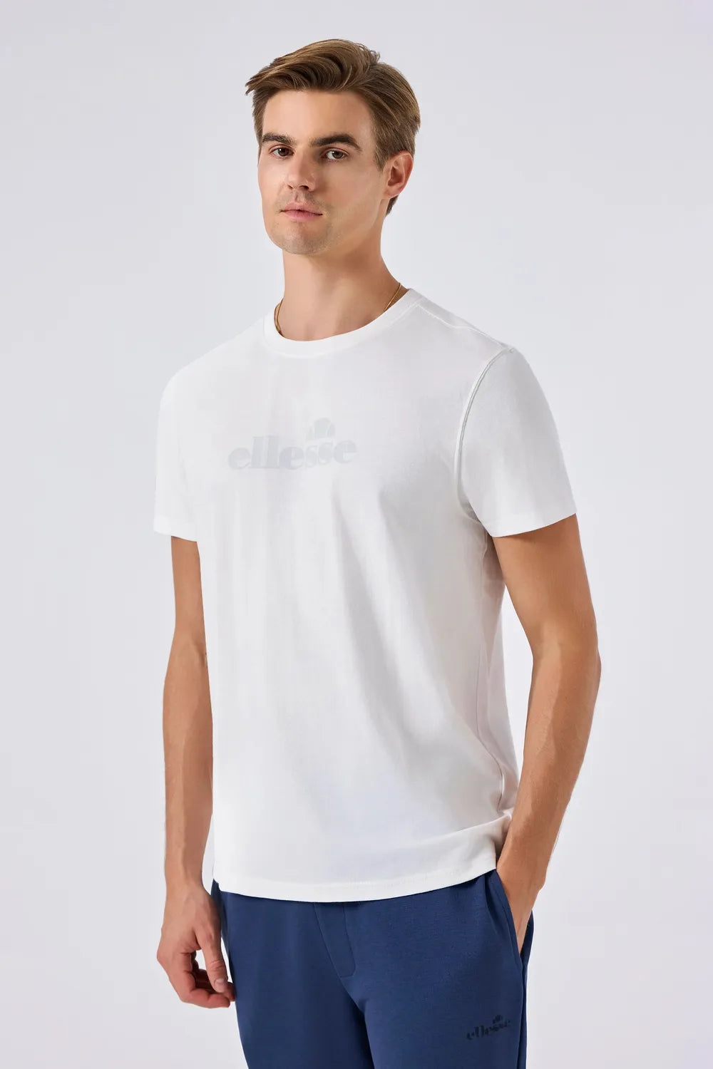 Ellesse Erkek Off White Tişört 6SM5017