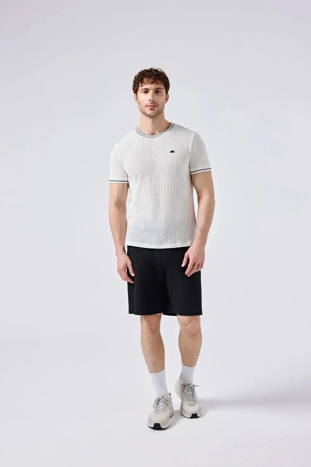 Ellesse Erkek Off White Tişört 6SM5046